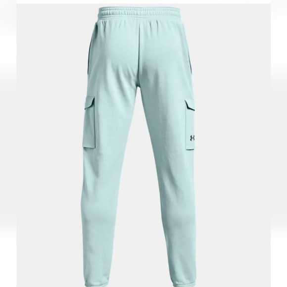 Under Armour Joggers Mens Small UA Heavyweight Terry Utility Blue 1373233 478 - Picture 4 of 5